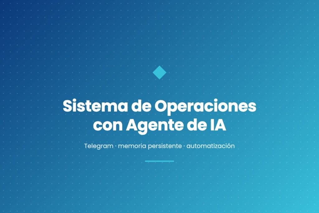 Sistema de Operaciones con Agente de IA