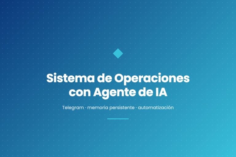 Sistema de Operaciones con Agente de IA