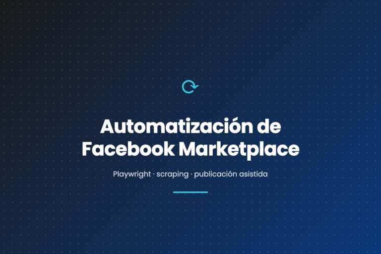 Automatización de Facebook Marketplace